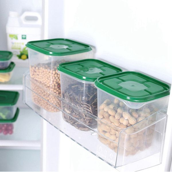 

household refrigerator storage box plastic box 17pcs/set storage sealed crisper microwave lunch container