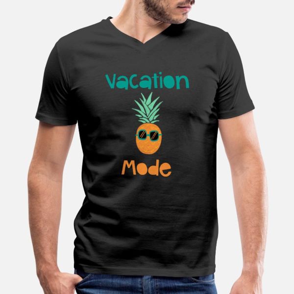 

vacation mode pineapple with sunglasse t shirt men print 100% cotton plus size 3xl letter cute new style summer pictures shirt
