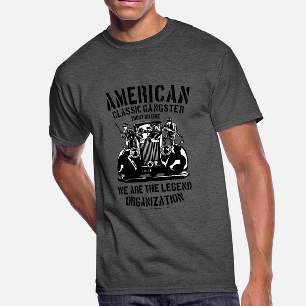 

american classic gangster vintage car design t shirt men create cotton size s-3xl natural sunlight funny summer style family shirt
