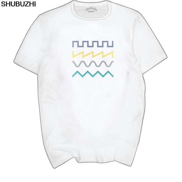 

super fashion synth waves techno rave synthesizer t-shirt short sleeve cotton man tee euro size