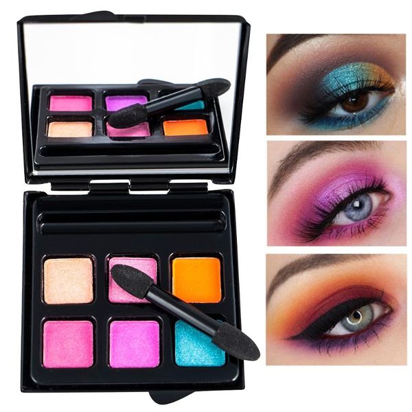 

eye shadow 6 colors eyeshadow cosmetic matte cream makeup shimmer set palette earth color