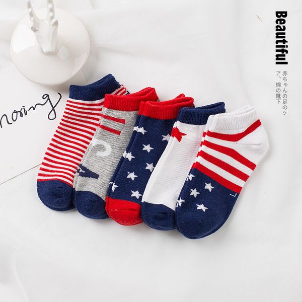 

5 pairs baby socks neonatal summer mesh cotton polka dots plain stripes kids girls boys children socks for 3-12 year, Pink;yellow