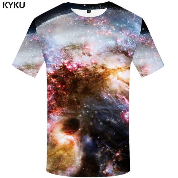 

galaxy space universe print anime psychedelic printed 3d print shirts hippie horror harajuku men clothing