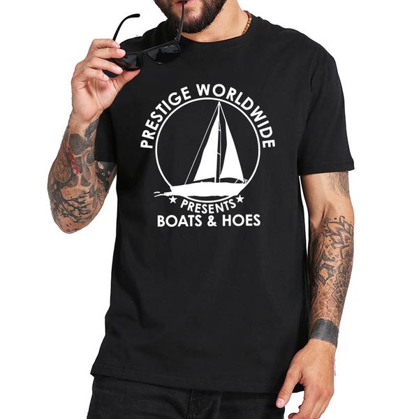 

prestige worldwide funny boats and hoes mens pop culture graphic t-shirt 100% cotton soft basic tee