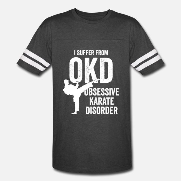 

смешные карате дизайн obsessive каратэ расстройство белый свет t shirt мужчины с коротким рукавом создание o шеи подарка новизны юмор весна