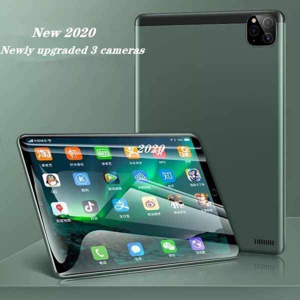 

2021 new tablet 10.1 inch octa core 6g+128gb for android 9.0 wifi tablet dual sim card dual camera rear