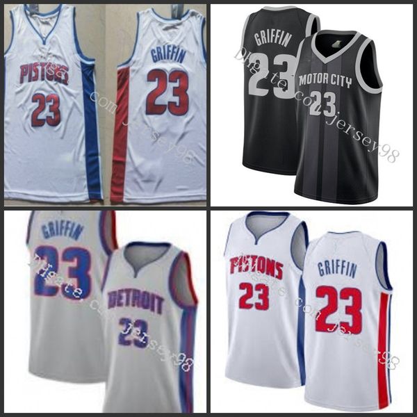 

detroit pistons men 23 blake griffin white nba green men jersey, Black