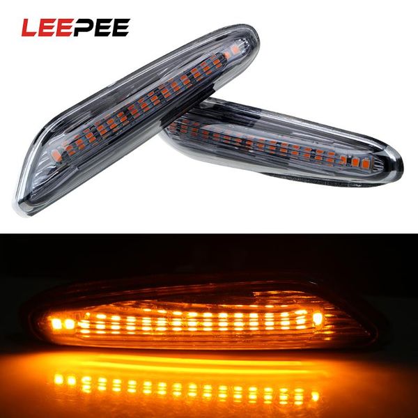 

2pcs smoke led side marker light indicator turn signal lights for e90 e91 e92 e93 e60 e87 e82 e61 error free