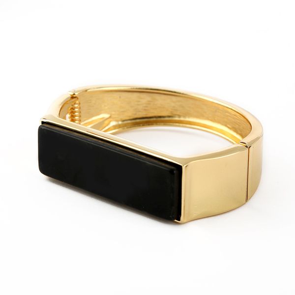 

fashion marble bangles bracelet 3 colors geometric bracelets for women jewelry gold temperament cuff bracelets, Black