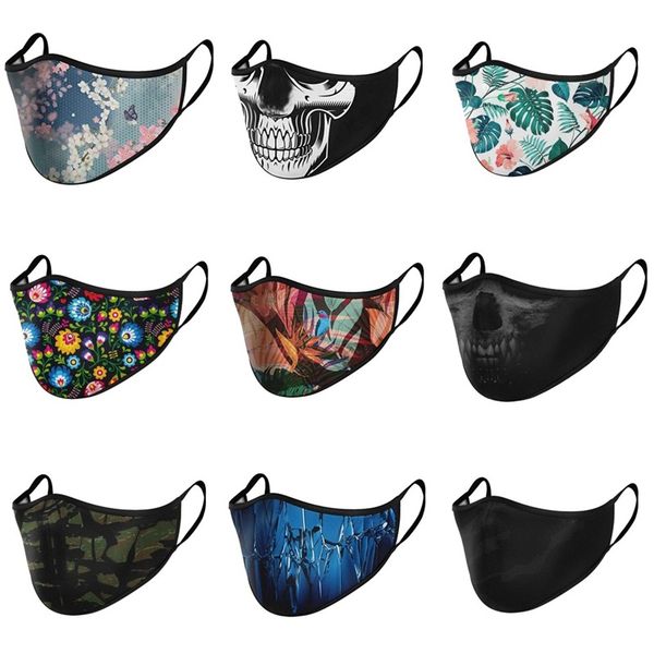 

цветок птица череп mascherine пылезащитного дыхание рот маски для лица многоразового pm 2.5 защитной респиратор повелительница мужских 4-илы