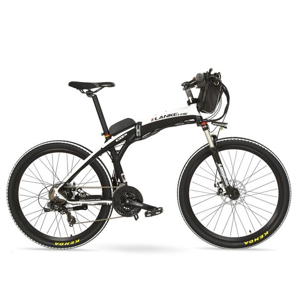 

gp 26''240w e-bike quick-vouwen mountainbike, 48v 12ah/18ah battery electric bike, suspension fork, both disc brake, Silver;blue