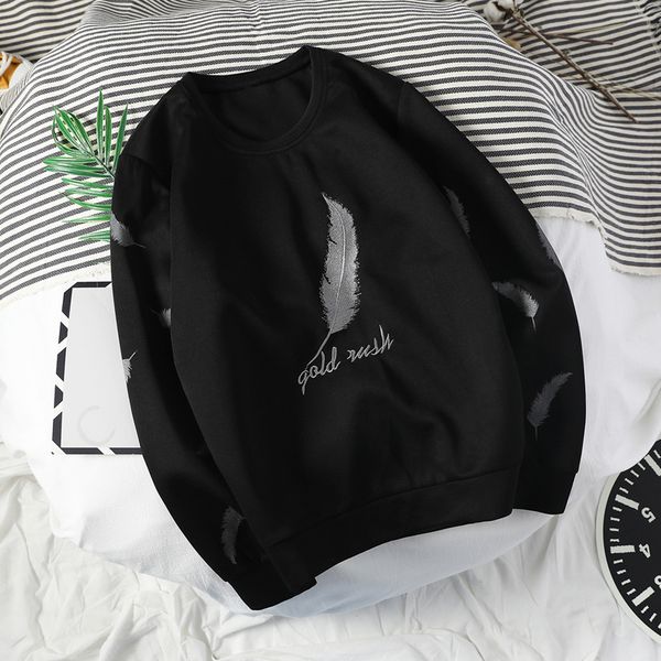 

spring and autumn jackets with men's fashion, handsome clothes, embroidered suits and guards for autumn, Black