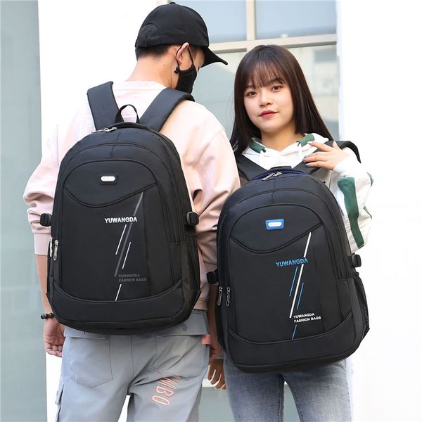

large capacity oxford school backpack fashion men 15.6 inch lapnew school bag for teenage boys mochila female backpack