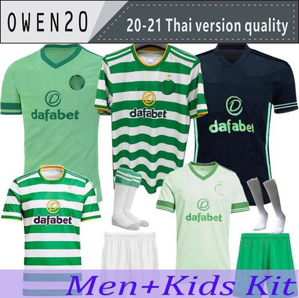 

20 21 celtic soccer jerseys mcgregor griffiths 2020 2021 klimala forrest brown christie edouard bayo home men kids football shirts, Black;yellow