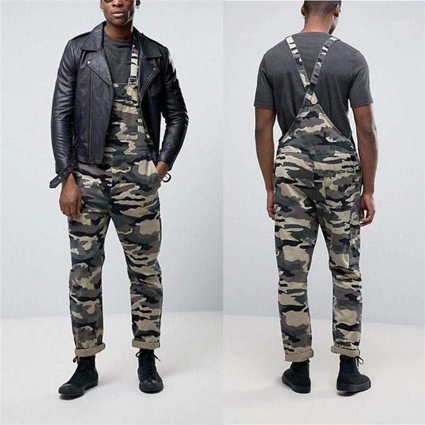 

designer pants jumpsuits casual street style cool loose straight pants fashion men cargo pants camouflage printed mens, Black