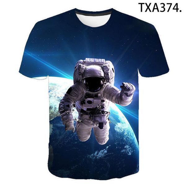 

summer science fiction astronaut boy girl printed cool 3d print shirts hentai aesthetic hentai men clothing
