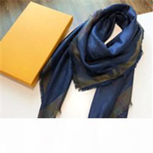 

140*140cm scarf scarves man womens silk shawl scarf long neck 4 color optional highly quality with gift packing, Blue;gray