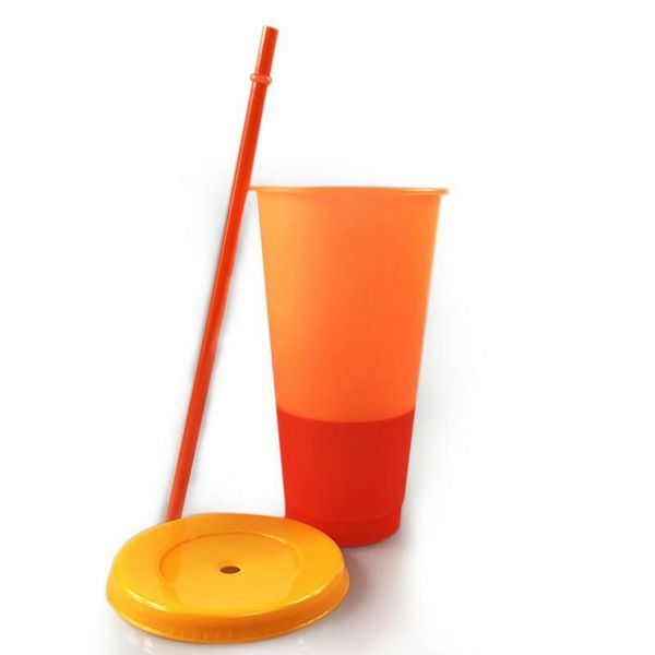 

magic cup with candy lid cold changing colors drinking tumblers drinks color reusable 24oz straw cup and plastic slfys lipper