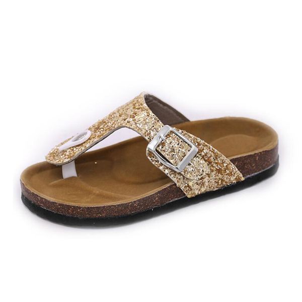 

summer 2020 women bright buckle sandals outside non-slip durable beach slippers ladies leisure home travel flip flop, Black