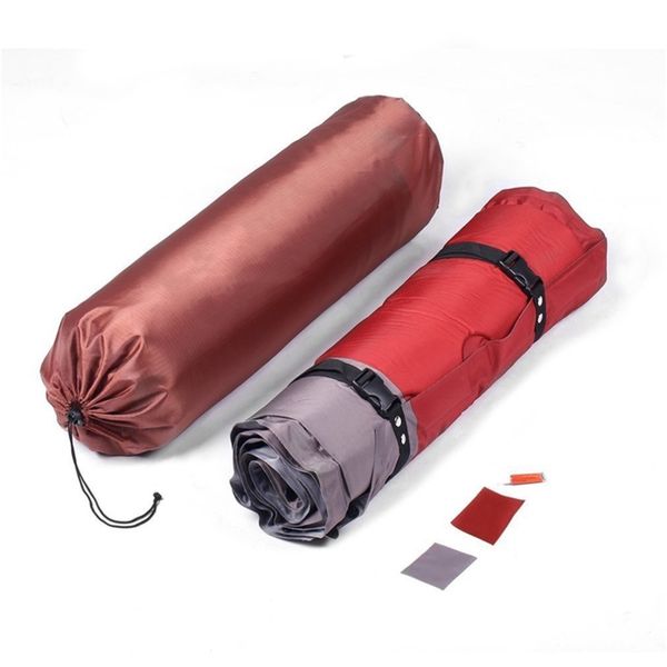 

outdoor pads thicken self inflating sleeping mat beach camping inflatable mattress moisture-tent pad cushion