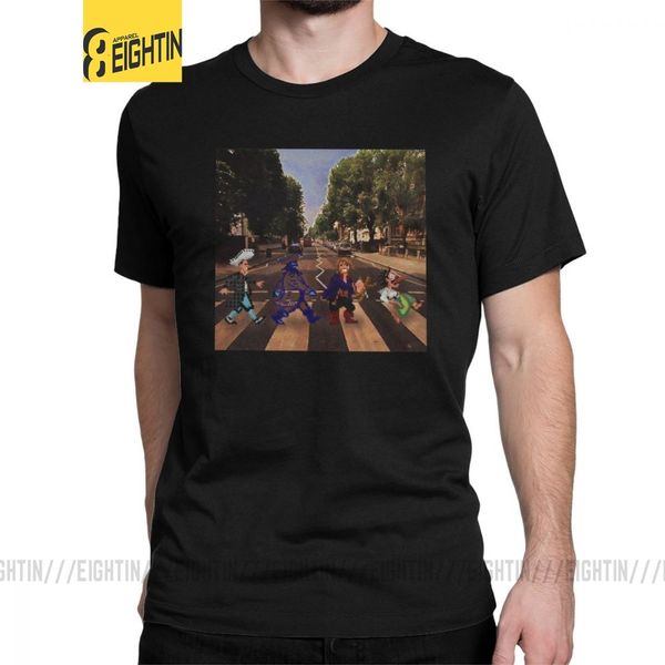 

monkey island road men t shirt guybrush threepwood games pirate retro game tees short sleeve t-shirt pure cotton printed