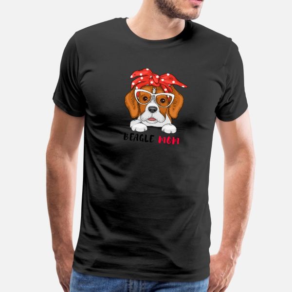 

beagle mom beagle dog t shirt men designs short sleeve s-xxxl costume fit humor spring kawaii shirt