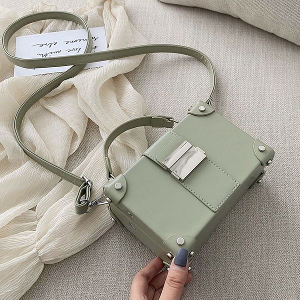 

female shoulder crossbody rivet box bags for women 2020 leather handbags designer sac a main ladies hand sling bag