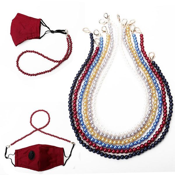 

dhl shipping glasses chains face cover adjustable length beaded mask holder lanyards fashion comfortable neck masks strap extenders dha1000