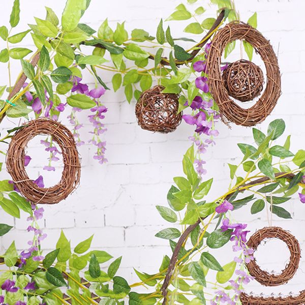 

christmas dried rattan wreath retro natural garland xmas home wall decor km88