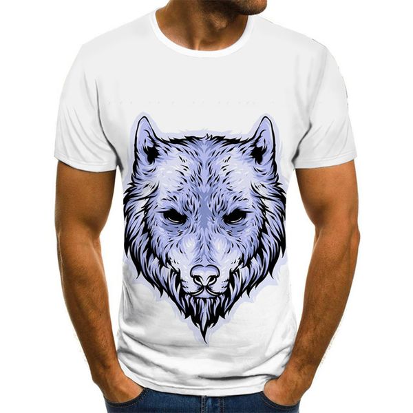 

men t -shirt new wolf print 3d men novelty animal male summer 3d print shirts oversized kawaii oversized men clothing