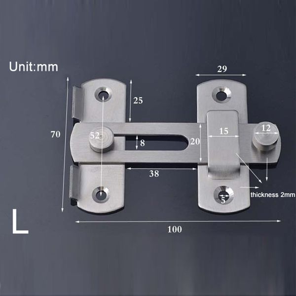 

stainless steel door bolt latch slide catch lock home safety gate hardware