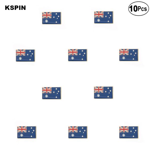 Australien Flagge Broschen Anstecknadel Flagge Abzeichen Brosche Pins Abzeichen 10 Stück viel