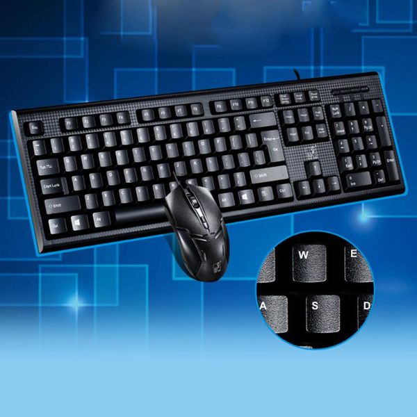 

keyboard mouse combos set wired universal for home office computer deskpc fku66