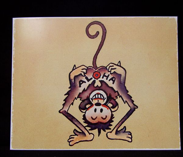

hawaii aloha monkey vintage sailor jerry traditional style home decoration oil painting on canvas wall art canvas pictures 200905