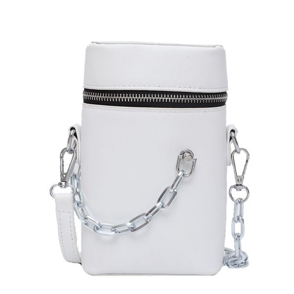 

women shoulder bag unique fashion female messenger bag simple youth bucket pu leather waterproof black white