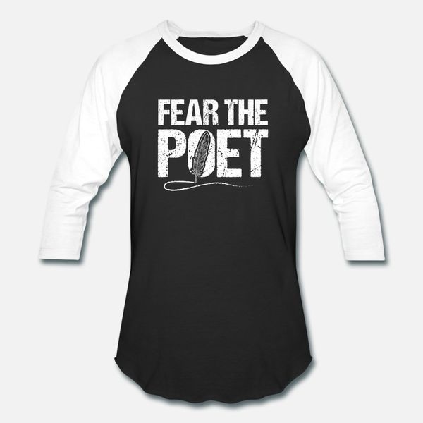 

jokes poet design quote fear the poet t shirt men customized tee shirt s-xxxl clothing anti-wrinkle comical spring autumn pattern shirt