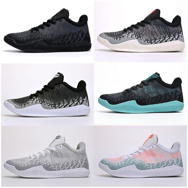 

highest qualityknitting what the kids 11 xi breathable basketball shoes for classic 11s mamba assassin/easter/master sports sne, Black
