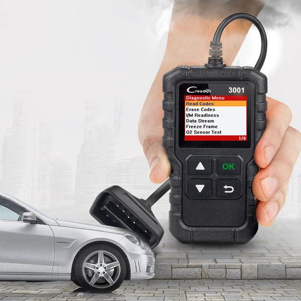 

x431 cr3001 full obd2 scanner creader 3001 obd ii/eobd engine code reader car diagnostic tool pk elm327 scan tool