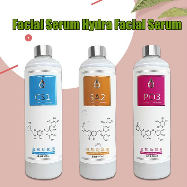 

2020 aqua peeling solution 3 bottles 500ml per bottle aqua facial serum hydra dermabrasion facial serum for normal skin