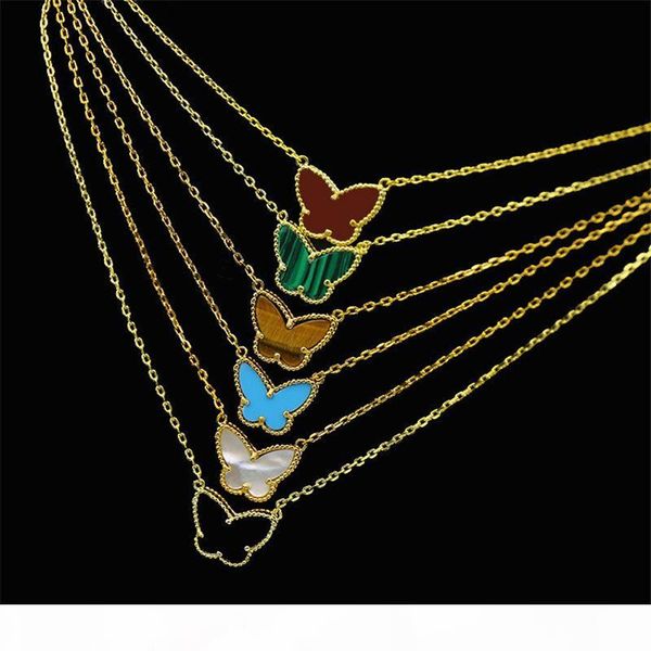 

fashion butterfly pendant necklaces luxury designer animals charms necklace golden link womens necklaces fine jewelry lover gifts, Silver