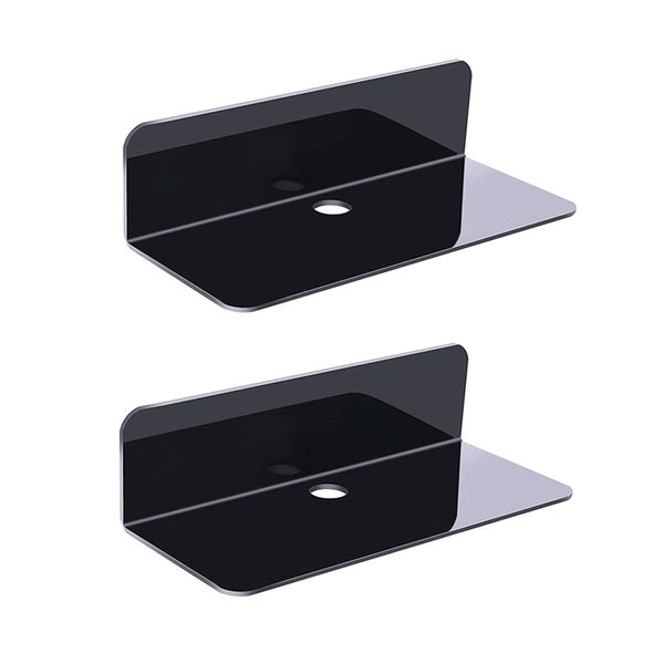 

damage-free акрилового floating wall rack для смарта-спикер видео