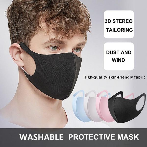 

хлопок маска, черный anti face регулируемая dust рот маска муфельной маска для велоспорта camping tra aq6o1