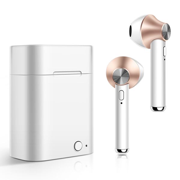

беспроводного earbuds twins d012 bluetooth 5.0 наушники tws наушники двойной гарнитура стерео с магнитной charger box чехлом для мобильного