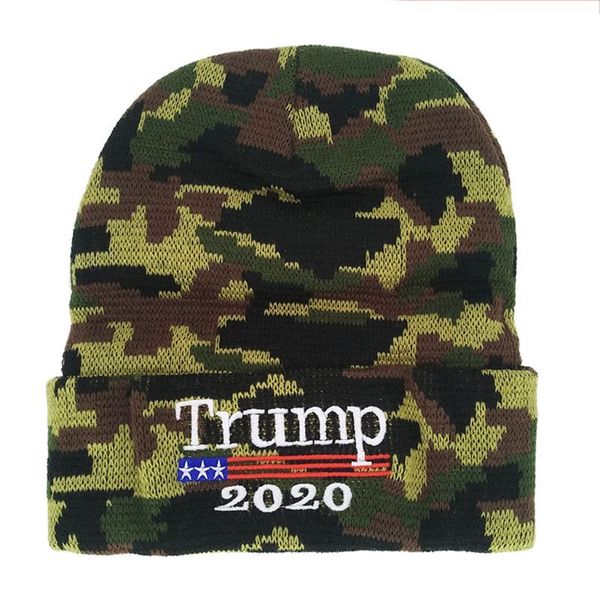

usa flag embroidered beanie hat 2020 president winter warm knitted skull cap x5xa, Blue;gray