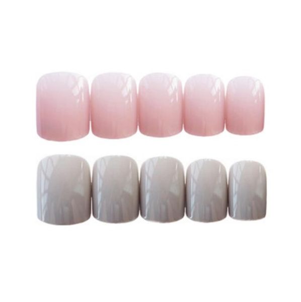 24pcs Natural Color Francês Falso Nail falsificados Dicas Artificial Tools Unhas acrílicas Arte Manicure