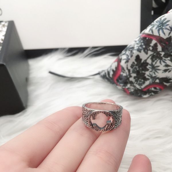 

лучший продукт лучшие качества стерлингового серебра 925 top design ring моды письмо пара кольцо ювелирных изделий способа питания, Silver