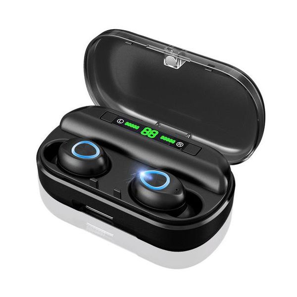 

cgjxsv10 tws bluetooth earphone with microphone led display wireless bluetooth headphones earphones waterproof for cellphone