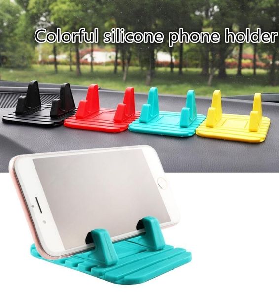 

cgjxs soft silicone cell phone holder car dashboard gps anti slip mat deskstand bracket for iphone x xiaomi samsung tablet