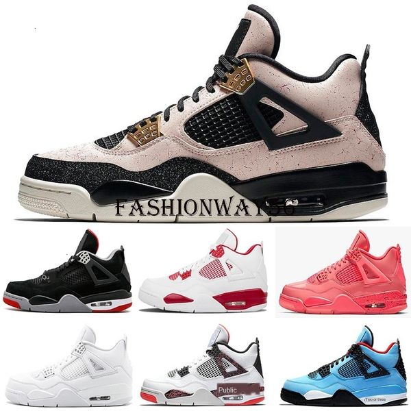 

2020 mens womens 4s basketball shoescolors 4 classical casual sneakers shoes leather solid colors dress, Black