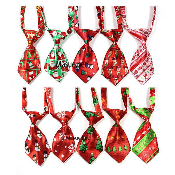 

50 pcs christmas pet dog neckties bow ties handmade adjustable pet dog ties festival neckties grooming accessories supplies